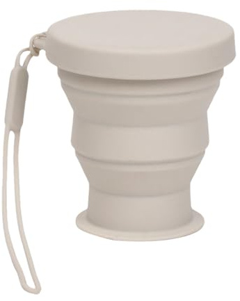 Huxibai Vaso Plegable Portátil Taza Reutilizable Ligera Antifugas Café Y Té