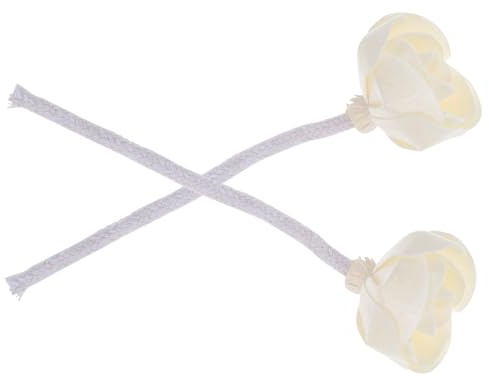 HONITANO Diffusore di Oli Essenziali Decorativo 2 Pezzi Testa Fiore Finta in Corda di Cotone, Accessori per Fragranze Sostituibili per Ambienti Casa, Ufficio e Auto
