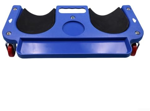Ginocchiera di riparazione per attività automobilistiche con ruote girevoli per una maggiore accessibilità (blu)
