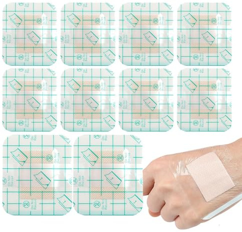 Sårskyddsplåster, Sårbandageplåster - 10X Sårbandage Högsabsorberandse Självhäftandes Kuddar Förs Dusch | Självhäftande Skydd För Sårbandage För Barn, Vuxna, Kvinnor, Mäns
