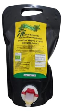 Olio extravergine D'Oliva Biologico Stand Up pouch 1,5 Lt - Mono Varietale Biancolilla 2024 Italiano Olio Delicato
