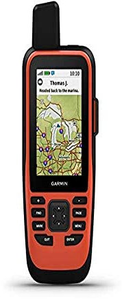 Garmin GPSMAP 86i, Floating Handheld GPS with Button Operation, Inreach Satellite Communication Capabilities, Stream Boat Data from Compatible Chartplotters