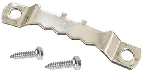 Taskar 100 Pack Sawtooth Picture Frame Hanger 45mm Silver Nickel + Screws