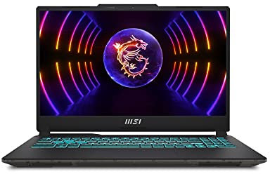 MSI Cyborg 15 Inch FHD Gaming Laptop - (Intel Core i5-12450H, Nvidia GeForce RTX 4060, 16GB RAM, 512GB SSD, Windows 11 Home) - Translucent Black