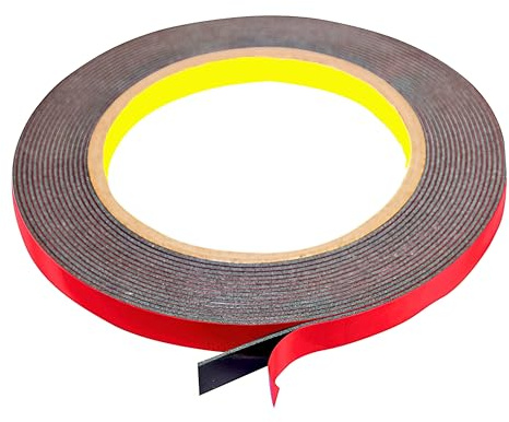 INDIAN STORE 24 realizzato con PT1100 Nastro in schiuma viscoelastica acrilato Plus Nastro biadesivo professionale per superfici in metallo nero e nastro extra resistente (10mm x 3meter)