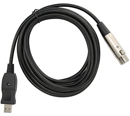 zottel Cable de Audio, Cable Adaptador USB a XLR USB a XLR para Micrófonos Guitarras para Dispositivos con Salida XLR Macho