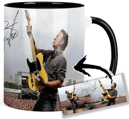B Tasse Innen & Henkel Schwarz Keramikbecher Mug AAA