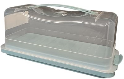Zenker Porta Torte plumcake, per conservare e trasportare, con coperchio ermetico, lavabile in lavastoviglie, in resistente plastica PP, dimensioni 38 x 15,5 x 15 cm