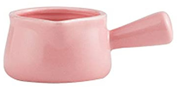 Saucer 2.7Oz Ceramic Sauce Boat Double Insulated Gravy Boat, Storage for Gravy Or Cream Used at Home & Kitchen (white Or Pink) Dish(B)