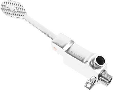 jojofuny Foot Operated Basin Faucet Water Valve for Bathroom Easy Installation Single Valve Design Foot Pedal Water Control