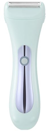 Swiixxer Rifinitore Bikini Elettrico 2in1 per Rasoio Elettrico Wet/Dry per La Depilazione Zona Pubica, Viso, Gambe, Blu