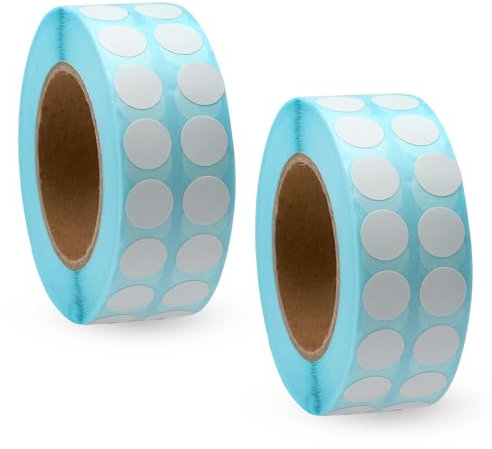 APOMOONS 6000 Stück Diamond Painting Aufkleber zum Beschriften, 10 mm Diamond Painting Sticker Klein, Markierungspunkte, Punkte Aufkleber Punkte Klebepunkte Weiß