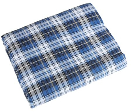 Hearda Alèses Lit Lavable Imperméable pour Incontinence, Adultes et Enfants, Protège Matelas Absorbantes Réutilisable à Carreaux Classique Coussins de Chaise pour Incontinence (Bleu,150x180cm)