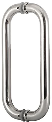 JIPOFAN Maniglia per Porta Doccia Rotonda a Forma di O, Set di ferramenta bifacciale, Maniglie per Porte Interne, Maniglia per Porta Push-Pull in Acciaio Inossidabile 304