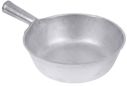 Healifty Mestolo Acqua in Alluminio Spesso Manico Corto Resistente e Leggero Cucchiaio Multiuso per Cucina e Lavaggio Pentole Design Vintage Robusto