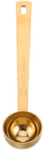 MOBUTOFU Cucchiaio Dosatore Per Caffè in Acciaio Inox 304 Con Manico Lungo Da 10 Ml, Misurino Per Latte in Polvere e Condimenti, Utensile Da Cucina Versatile Per Uso Domestico e Campeggio