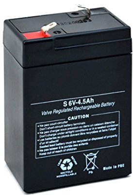 MEDIAWAVE Store Batteria al piombo 6V4.5AH auto elettriche e piccoli scooter 6V da 4.5Ah