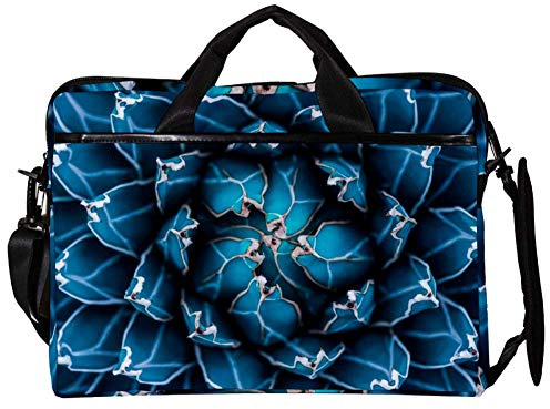 EZIOLY Agave Cactus 14 tum 15 tum bärbar dator axelväska crossbody portfölj messengerfodral för 13 tum till 14 tum bärbar dator, flerfärgad, 11*15in