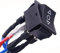 Taiss/Latching Control Kippschalter Schwarz Polarität Umkehrboot Wippschalter Automatikschalter Gleichstrommotor 6 Pin 3 Position 10A 12V EIN-AUS-EIN mit Kabel KCD2-203-L-JT