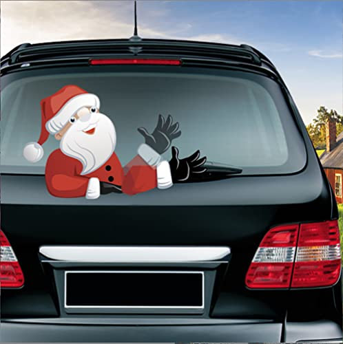 YULOONG Halloween Christmas Car Rear Window Wiper Static Stickers Colorful Clings Decal Decorations Cute Window Sticker Removable Reusable (A5)