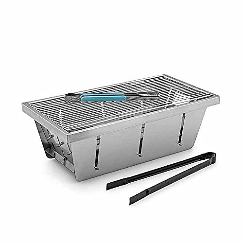 Nuevo Barbacoa Plegable para Exteriores, Mini Parrilla para Barbacoa, Pinchos de carbón para el hogar, Estufa para Exteriores con Clip de Carbono para Alimentos