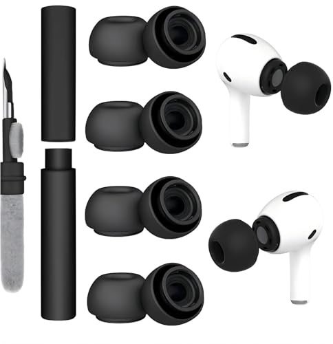 Ersatz Ohrstöpsel für Airpods Pro/AirPods Pro 2 | 4 Paar Silikon Ohrstöpsel für Airpods Pro(2019/2021/2023))Aufsätze mit tragbarer Aufbewahrungsbox( M)