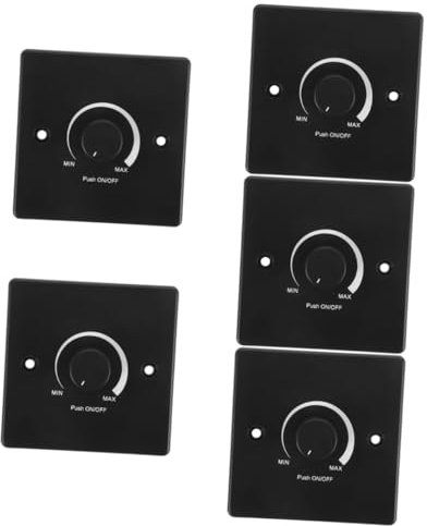 ULTECHNOVO 5pezzi Interruttore Led Dimmerabile Per Da Yacht e Camper Design Elegante e Resistente Facile Installazione Per Illuminazione Interna e Strisce Led