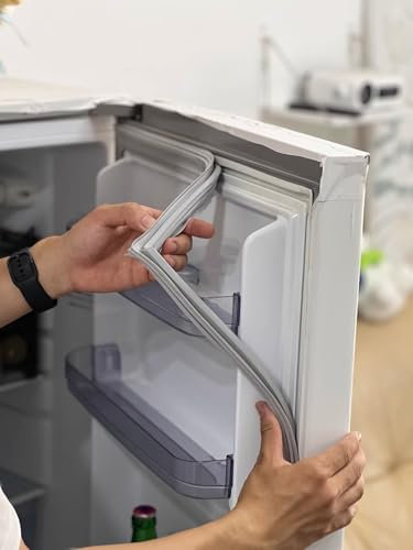 HMBEST kylskåp dörrtätning, universell kylskåpstätning, magnetisk tätning, tätningsgummi, gummitätning, tätningsset för att klämma fast i kylskåp,vilken modell som helst kan anpassas