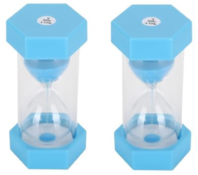 Temporizador de 2 Piezas, temporizadores de Reloj de anticaídas, Temporizador de Reloj de 5 Minutos para Aula, hogar, Oficina, Cocina, Cepillado, gestión del Tiempo de los niños