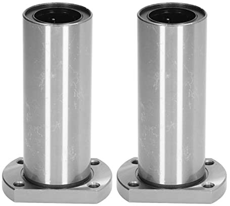 2 Stück Linearkugellager mit rundem Flansch, Linearkugellager mit ovalem Flansch LMH30LUU – Stahlzubehörsatz für präzise Bewegungssteuerung in CNC-Maschinen und industriellen