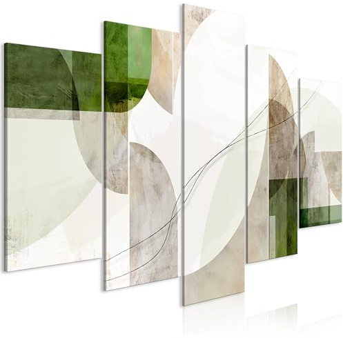 murando - Quadro Acustico Astratto 225x112 cm 5 Pezzi - Stampa su Tela Schiuma Acustica - Quadri Fonoassorbenti Decorativi Moderni - Insonorizzati Camera da Letto Acustiche a-A-10480-b-a