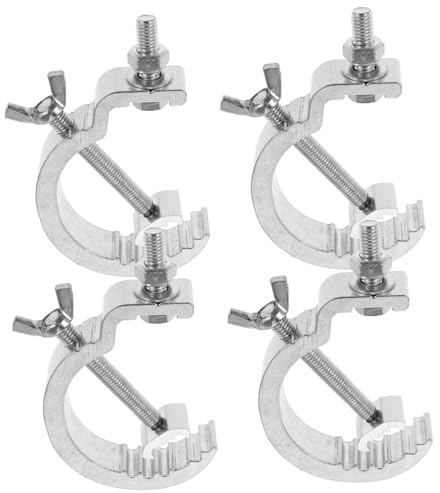 JOINPAYA 4pcs Stage Light Hook Truss Clamp Hook Heavy Duty Light Clamps Stage Performance