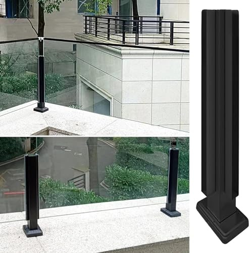 Acier inoxydable pour balustrades en verre, poteaux de balustrade pour balcons, terrasses et clôtures, parfait pour verre trempé de 10 à 12 mm