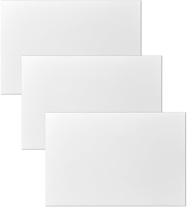 LUMASOUL Blank Canvas 90 x 60 cm – 3 stycken – målningar att måla på en spännram – målarduk, vita dukar – perfekt för akryl och oljefärg, samt för skisser och teckningar