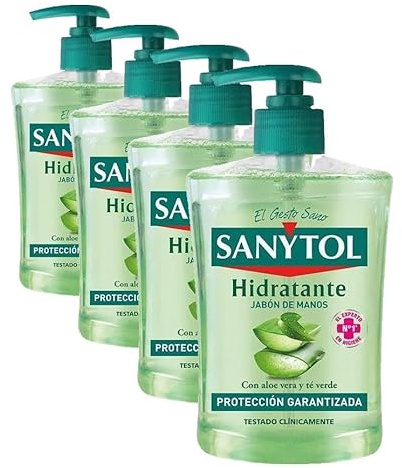 NOVA ENGEL Sanytol Jabã“N De Manos Antibacteriano Hidratante 500 ml (Lot de 4)