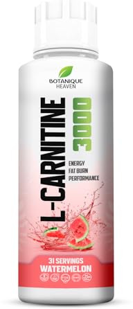 L-Carnitine Liquid 3000mg Per Serving | High Strength Liquid Carnitine | Energy & Metabolism Support | 31 Servings | Sugar Free, Vegan | Watermelon
