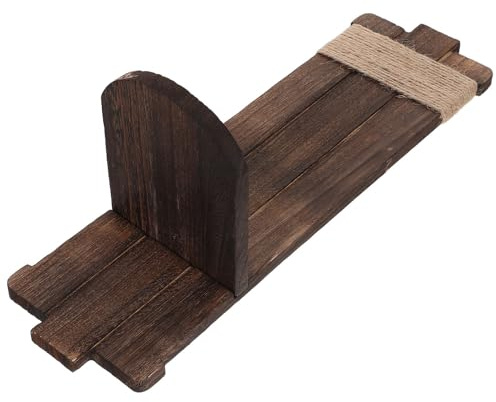 Beaupretty Portavelas y Soporte para Velas para Pared de Madera Estilo Rústico con Estante Flotante para Adorno del Hogar Sala