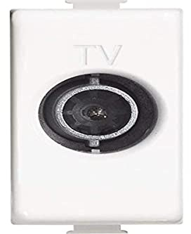 BTicino AM5202D Matix Presa TV Diretta, Bianco, 1 m