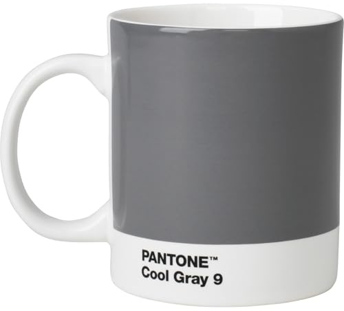 Pantone porslinsmuggar 375 ml En storlek grå/vit
