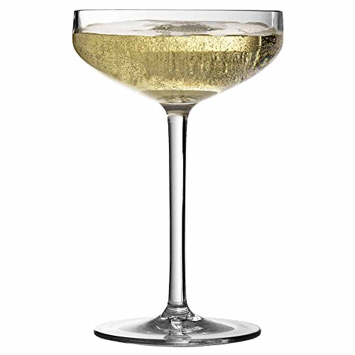 Urban Bar Shatterproof Clear Plastic Champagne Glass Coupe Iris, Cocktail Saucer, BPA Free Tritan™ Unbreakable, Reusable 28cl Model No UB878