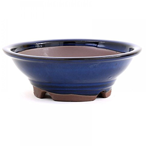 Bonsai - Schale rund 22 Ø x 7,5 cm, blau 22027