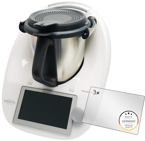Ecultor I 3X Schutzfolie kompatibel mit Vorwerk Thermomix TM6 Displayschutz-Folie Klar