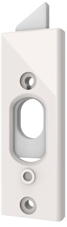 Brixwell Tilt Latch Reversible, Plastic Construction, White Finish, 3-3/8 Height, 1-3/16 Width, 2-5/16 Hole Spacing, 7/16 Nose Size, Flush Housing Design, Replacement Tilt Window Latch - Pack of 5