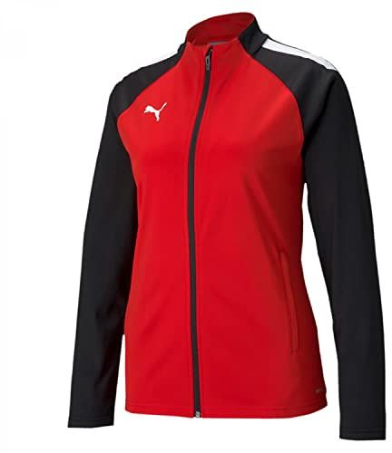 Puma TeamLIGA Training Jacket W Sweater Womens, Red Black, M