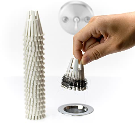 HairClaw Disposable 20 Pack | Bathtub Hair Catcher Strainer Trap for Tub Drain | Eco-Friendly Bioplastic