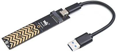 Coolwell USB-C Adapter for NGFF SSD, USB3.2 Gen2 Type-C, Up to 6 Gbps/S Theoretical Data Rate
