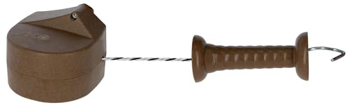 KERBL Premium Tor-Set FLEXIGATE green (Koppelzaun mit 6 mm Seil & 6 m Länge, 36,5 x 15,5 x 14 cm Stromzaun in Braun) 442399