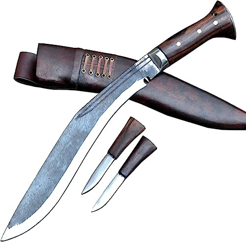 33 cm lange Klinge, echtes funktionierendes Khukuri-Messer – Messer – Gurkha-Messer – handgefertigtes Khukuri aus Nepal – Vollerl – Machete – Hacker – schärfen – sofort einsatzbereit