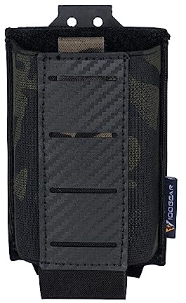 IDOGEAR MOLLE Magazinbeutel 5.56mm Magazin Gürteltasche MOLLE Gewehr Magazin Träger mit Kohlefaser gemusterte PP Platte Fit für M4 M14 M16 AR15