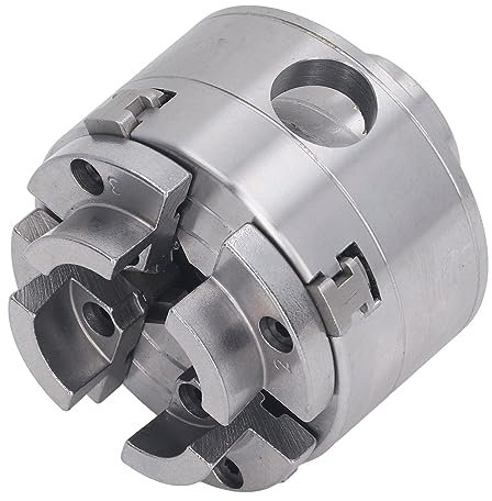 Wood Turning Chuck, 4 Jaw Lathe Chuck, 1 Inch X 8 TPI Thread, 2.75 Inch Easy Installation for Ordinary Lathe Grinder